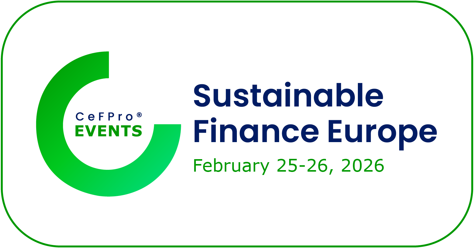 Sustainable Finance Europe - Feb 25-26 2026